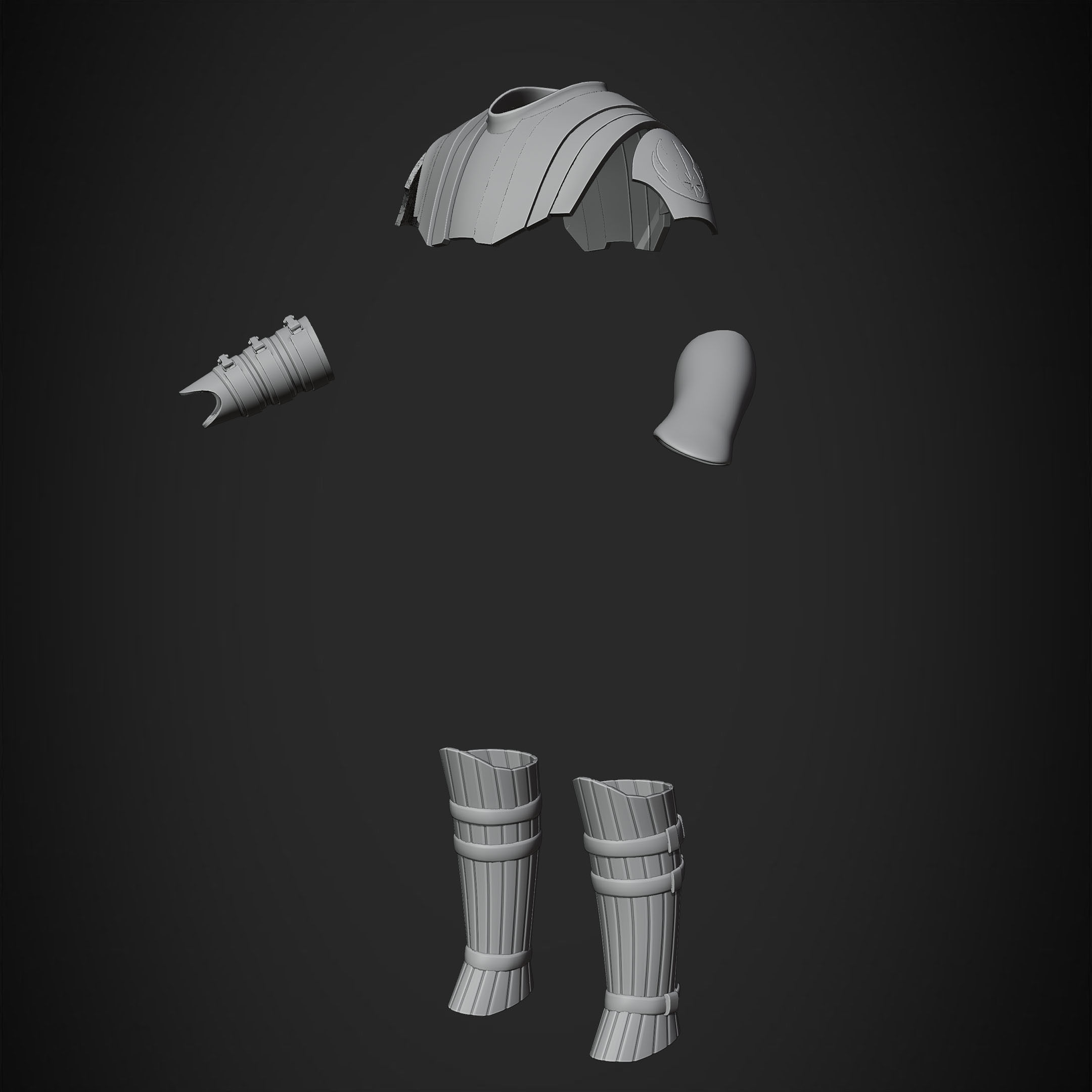 Star Wars Anakin Skywalker Battle Armor for Cosplay 3D print model_17