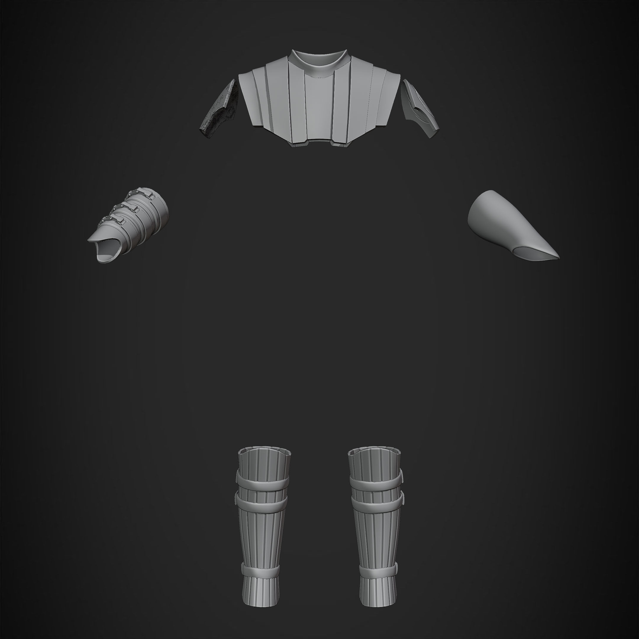 Star Wars Anakin Skywalker Battle Armor for Cosplay 3D print model_15