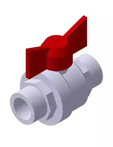Ball Valve Bugatti 327 half inch 3D model