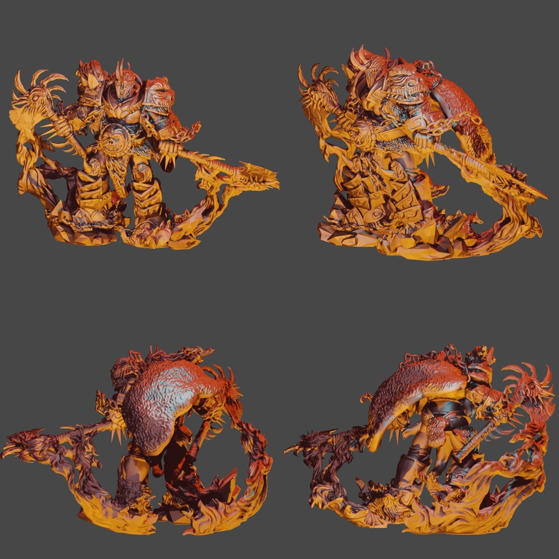 Avatar of wrath - Pre-supported Free 3D print model_1
