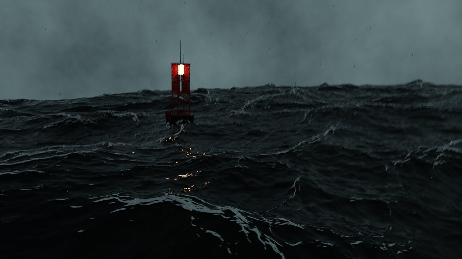 Rough Sea Blender 3D Model 3D model_2