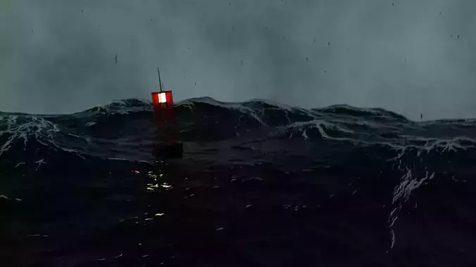 Rough Sea Blender 3D Model