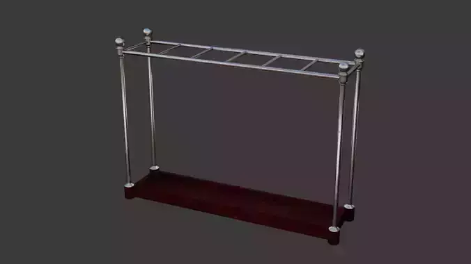  Umbrella stand 3D Model  Low-poly 3D model