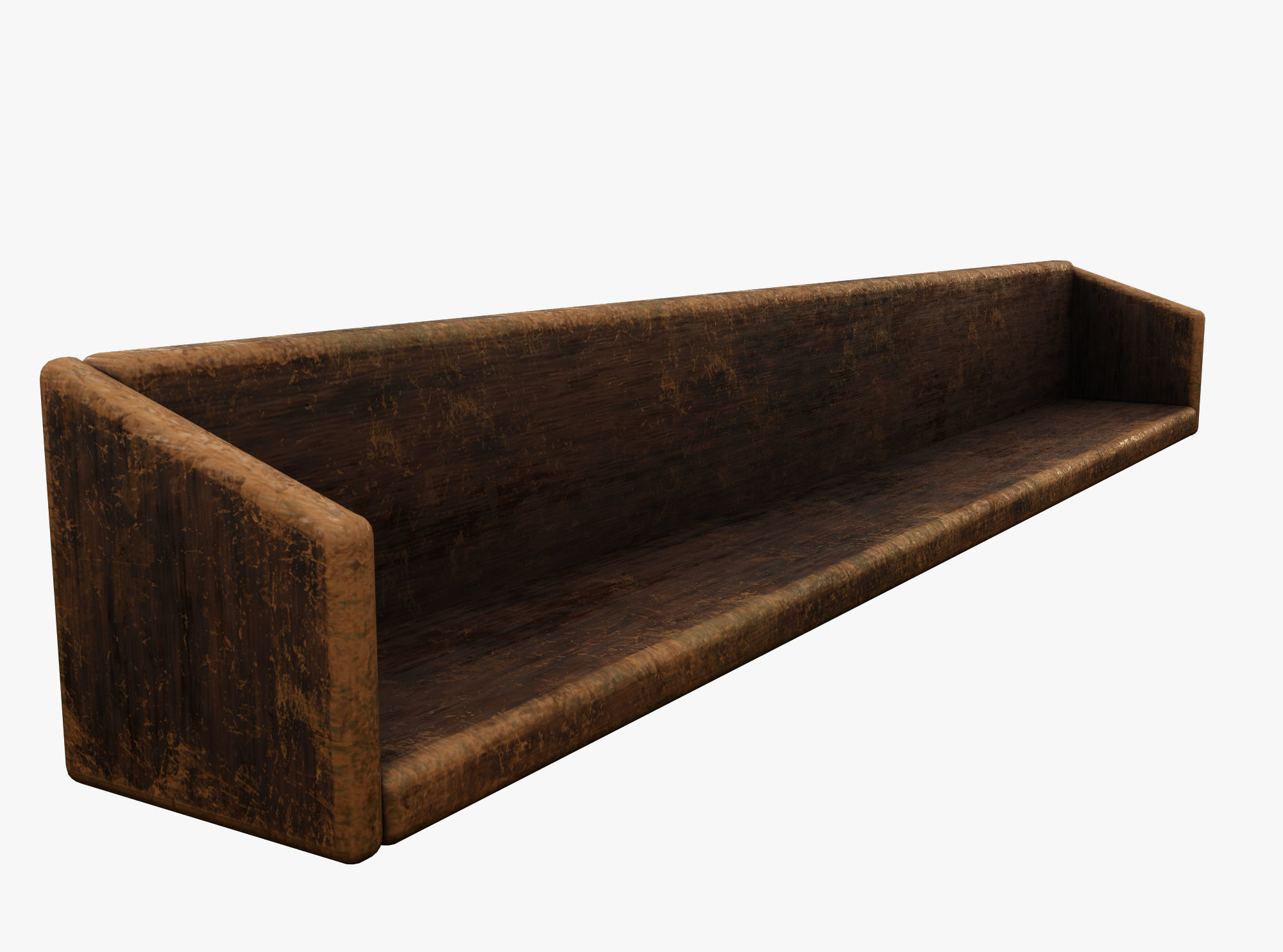 Book Shelf Low-poly 3D model_2