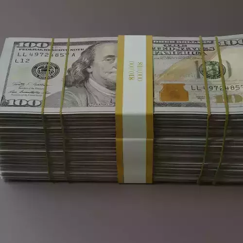 big bundle of dollars 3d model