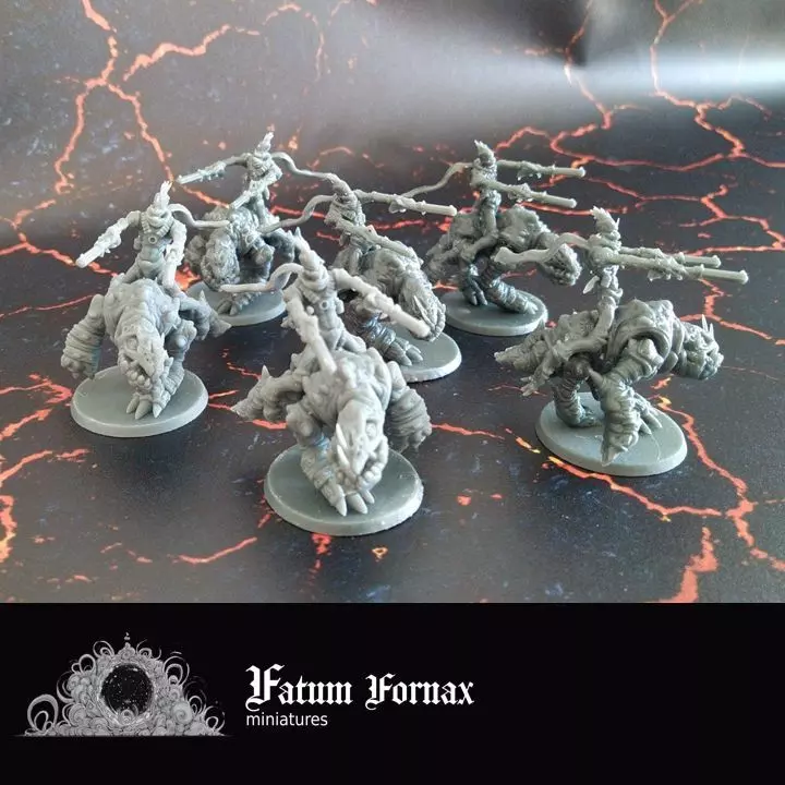 Dino cannibal chicken rider 3D print model