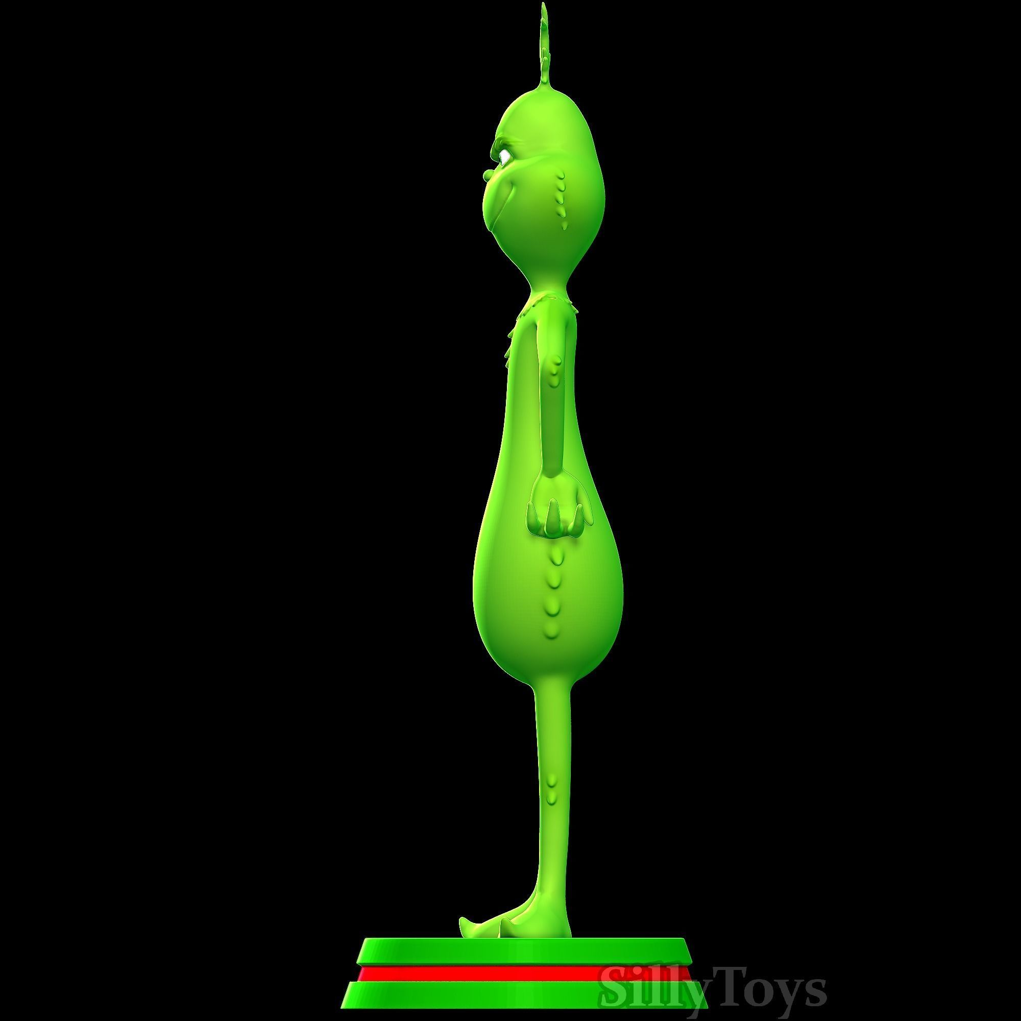 Grinch statue 3D print model_2