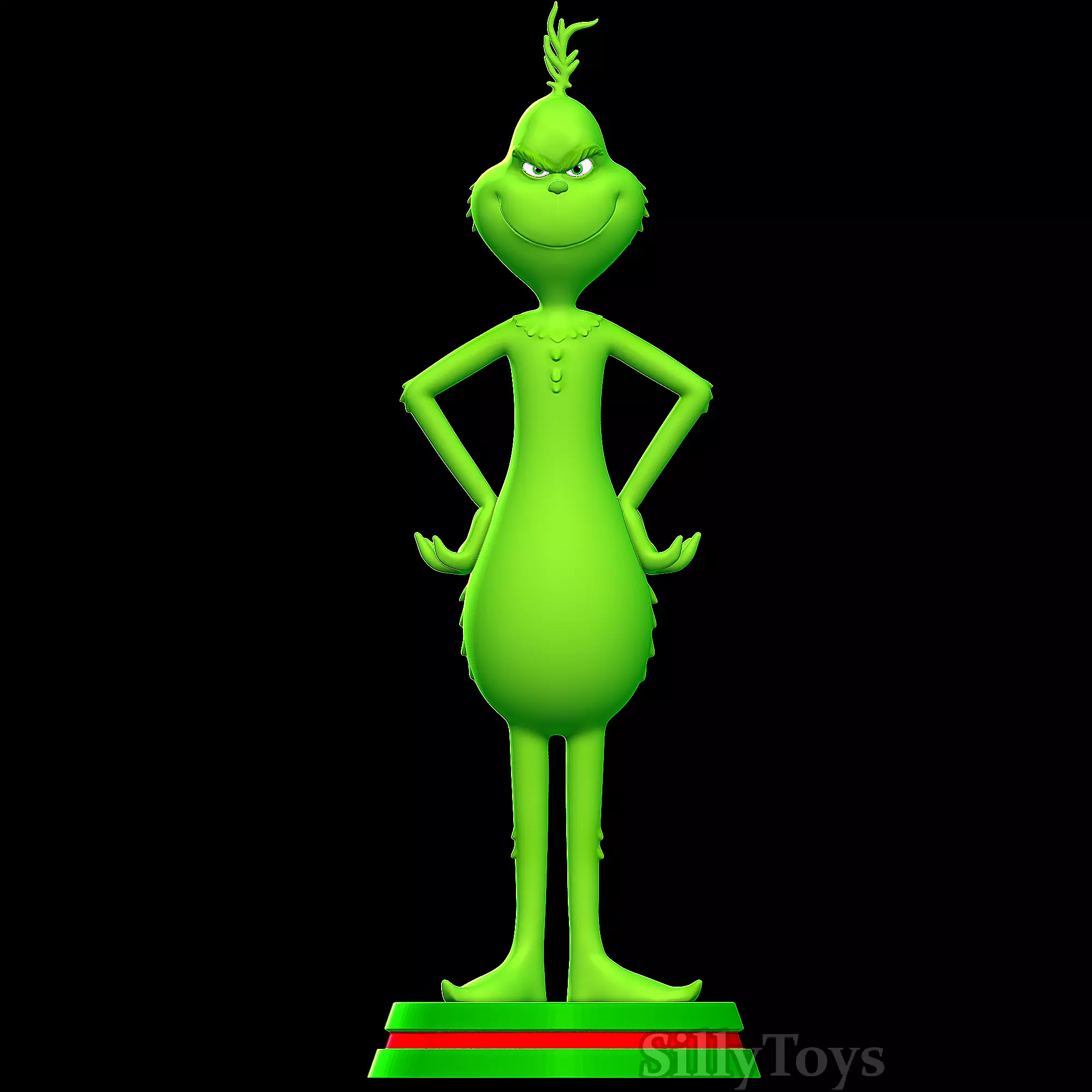 Grinch statue 3D print model_0
