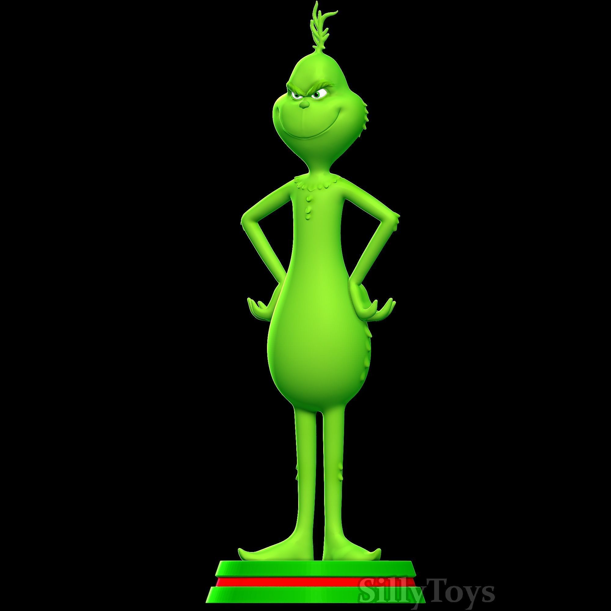 Grinch statue 3D print model_1