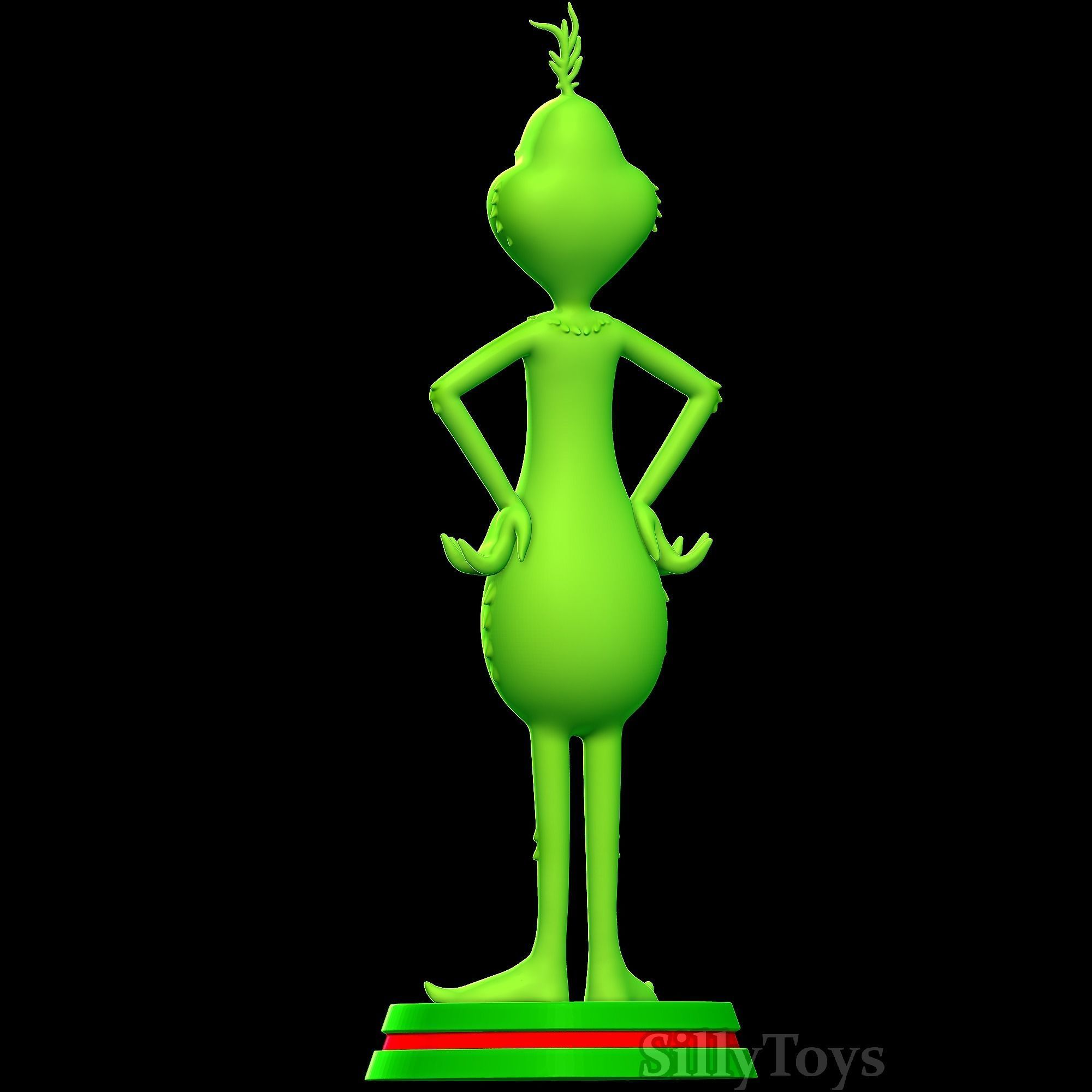 Grinch statue 3D print model_3