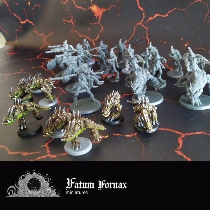 Dino cannibal chickens - pre-supported 3D Model Collection_5