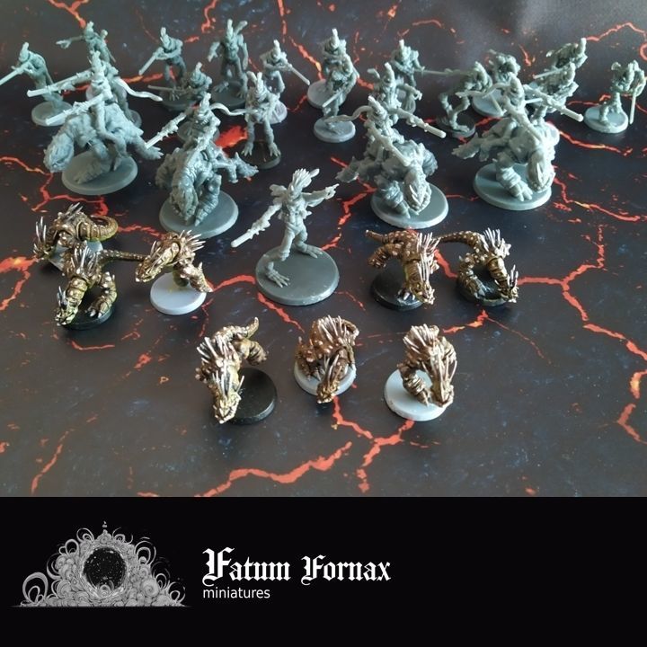 Dino cannibal chickens - pre-supported 3D Model Collection_4