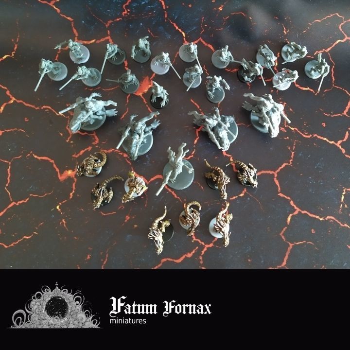 Dino cannibal chickens - pre-supported 3D Model Collection_3