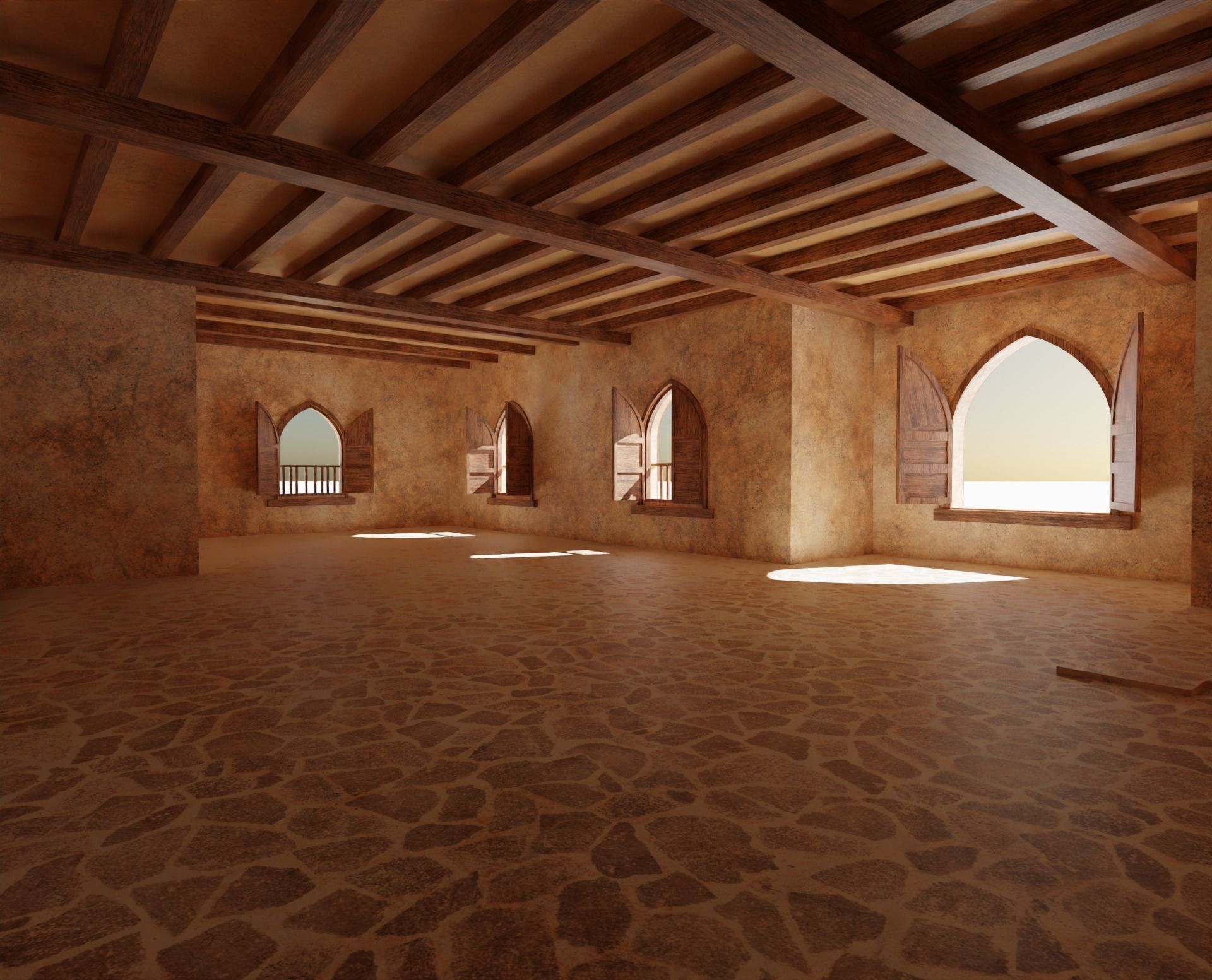 Ancient Desert House 1 3D model_7