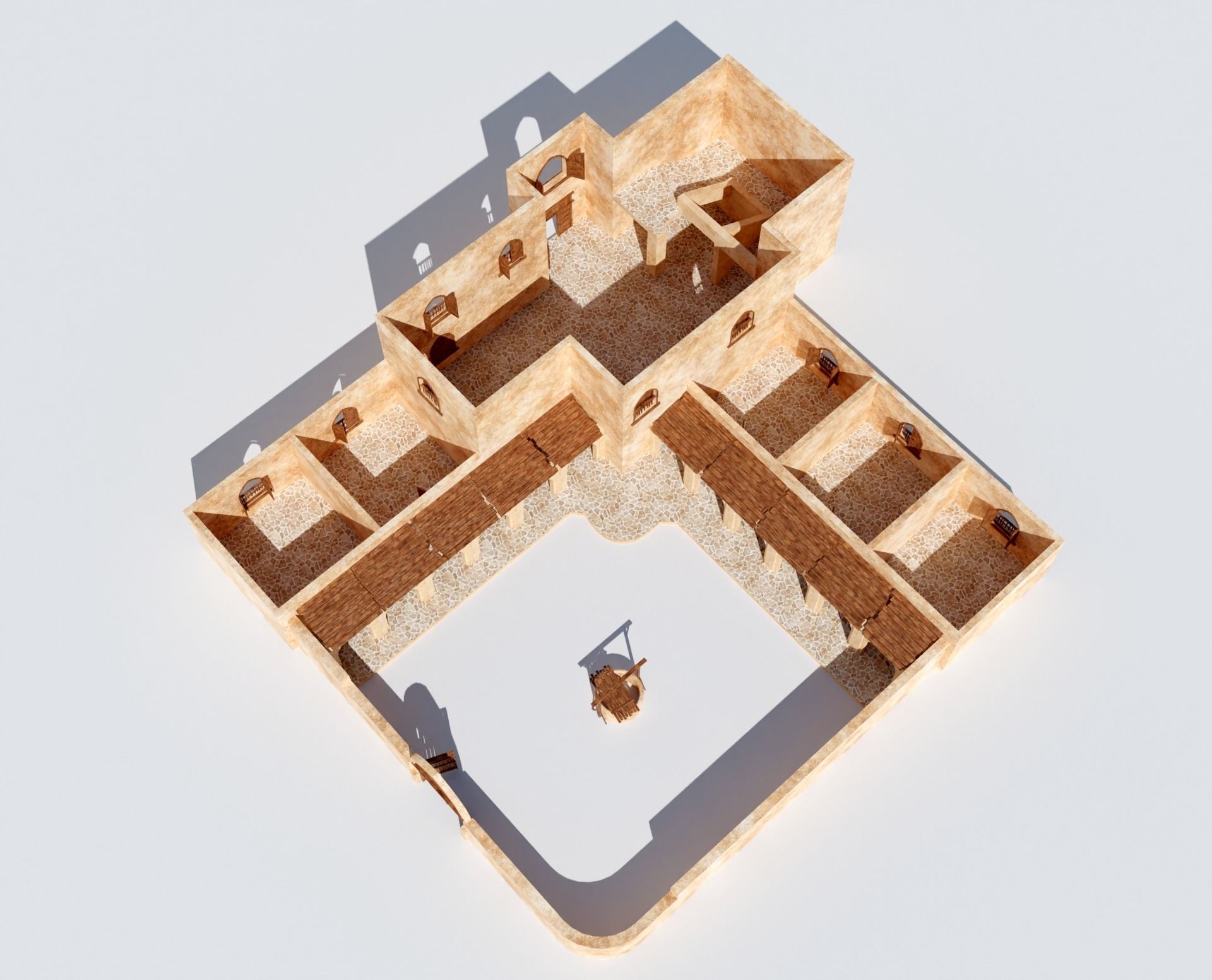 Ancient Desert House 1 3D model_3