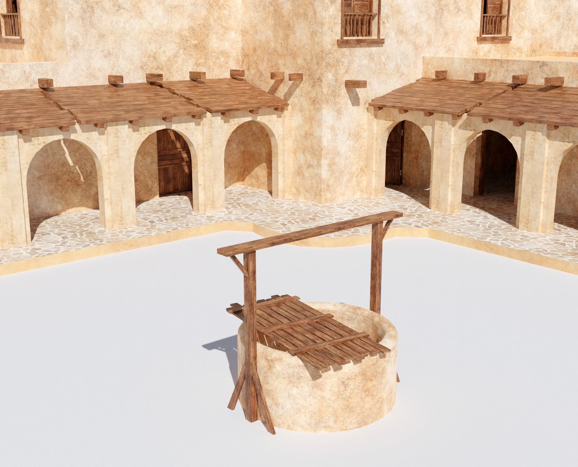 Ancient Desert House 1 3D model_5