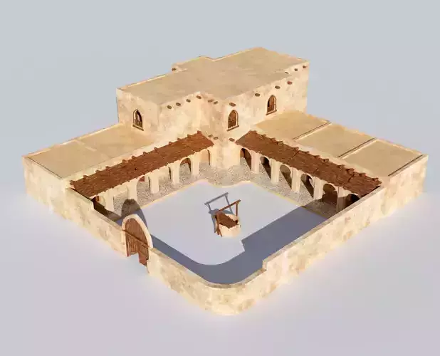 Ancient Desert House 1 3D model
