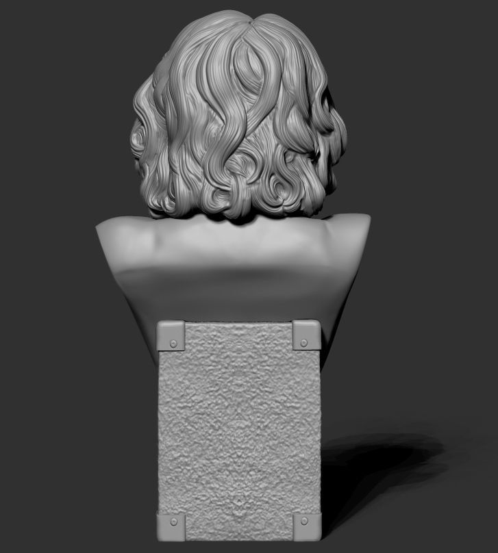 Jim Morrison The Doors bust 3D print model 3D print model_5
