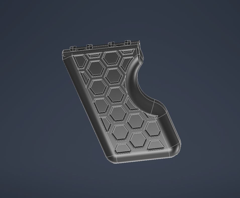 M-Lok Vertical Foregrip with Integrated Wire Management 3D print model_2