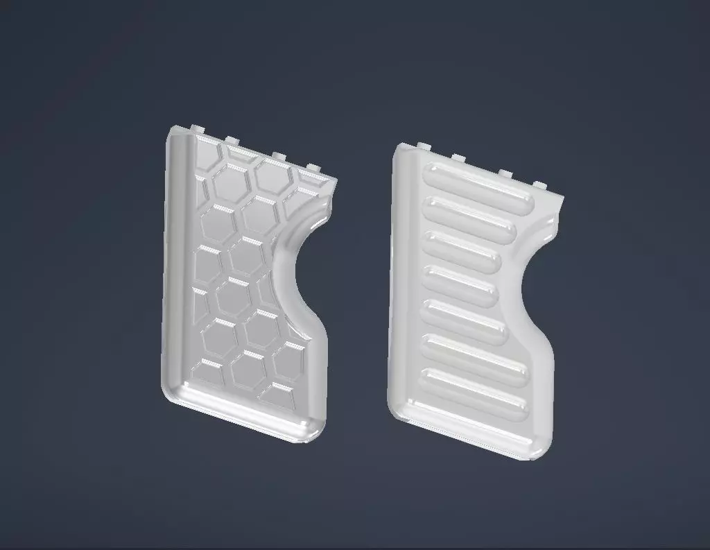 M-Lok Vertical Foregrip with Integrated Wire Management 3D print model_0