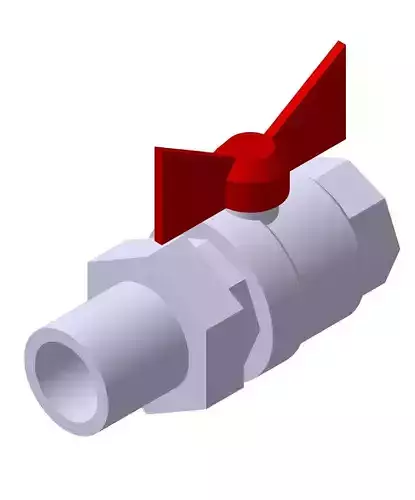 Ball Valve Bugatti 322 half inch 3D model
