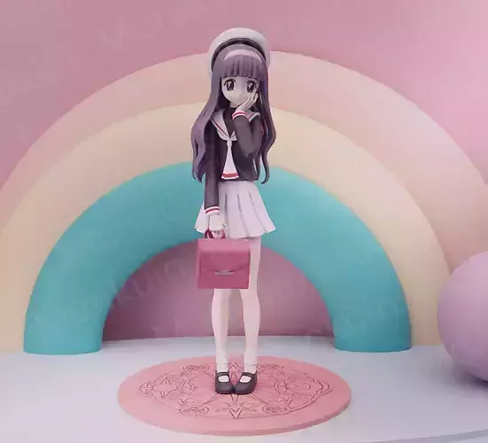 Tomoyo School Sakura Cardcaptor Fan Art 3D print model