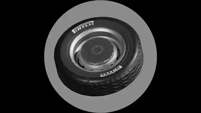 Car Wheel  Model And Texture Low-poly 3D model