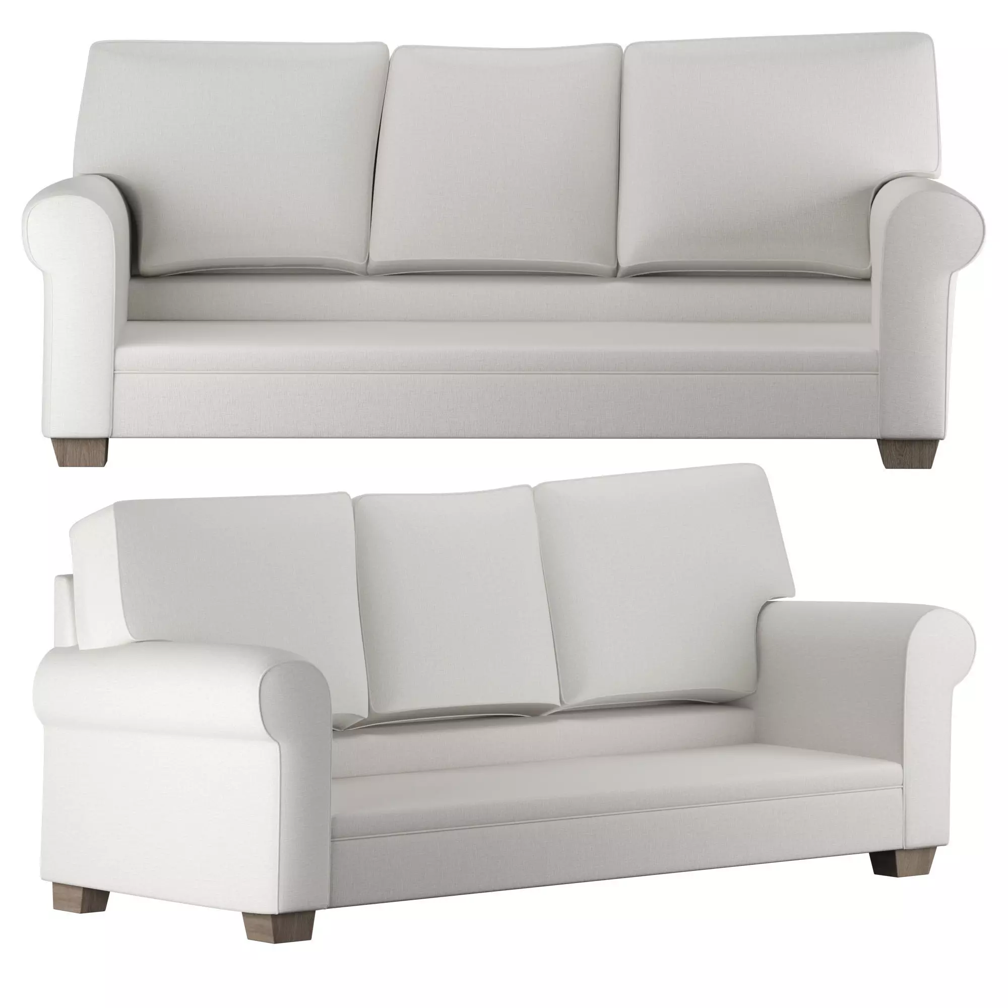 Addison Sleeper Sofa Low-poly 3D model
