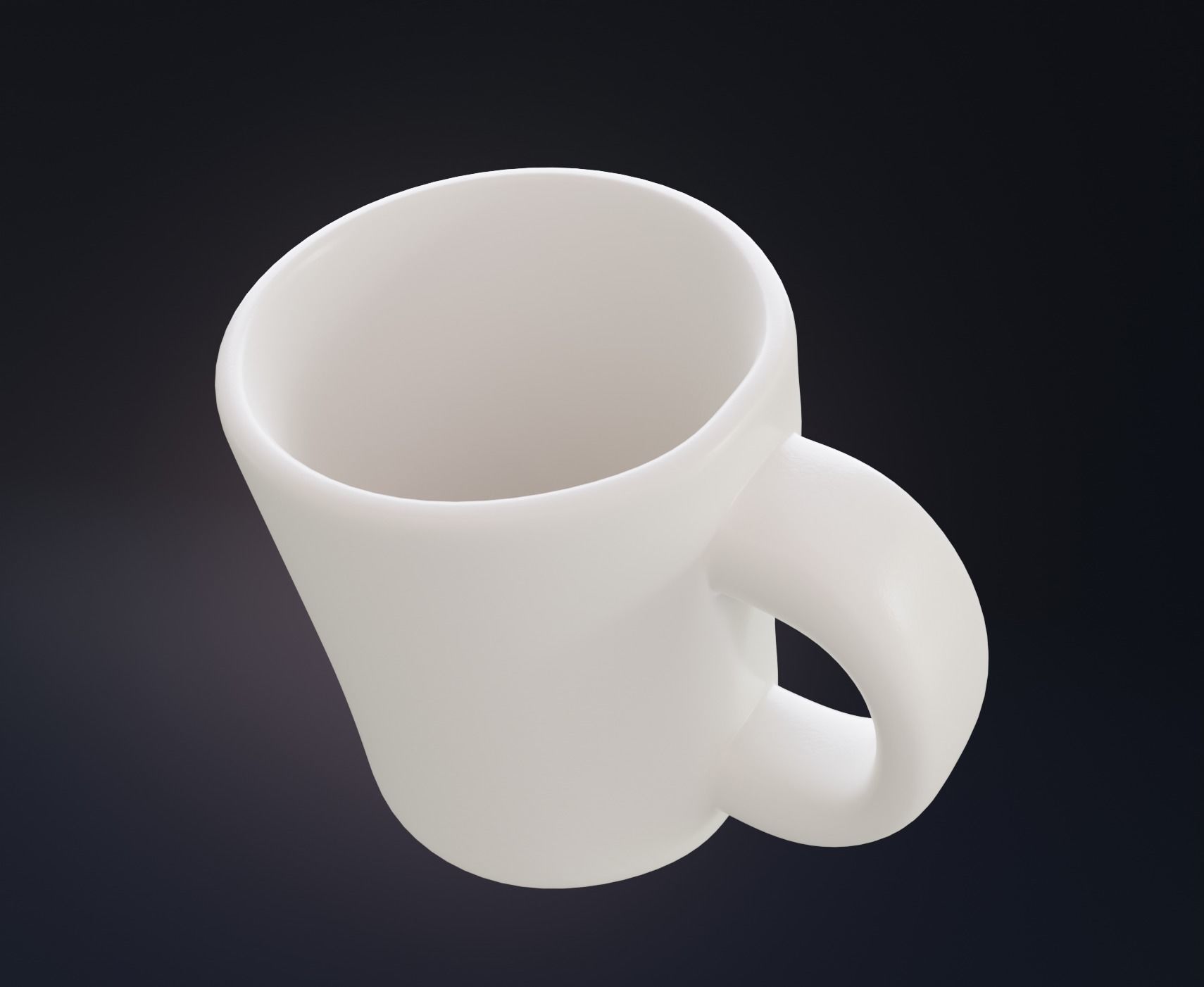 Cup - Pack of three cups Low-poly 3D model_2