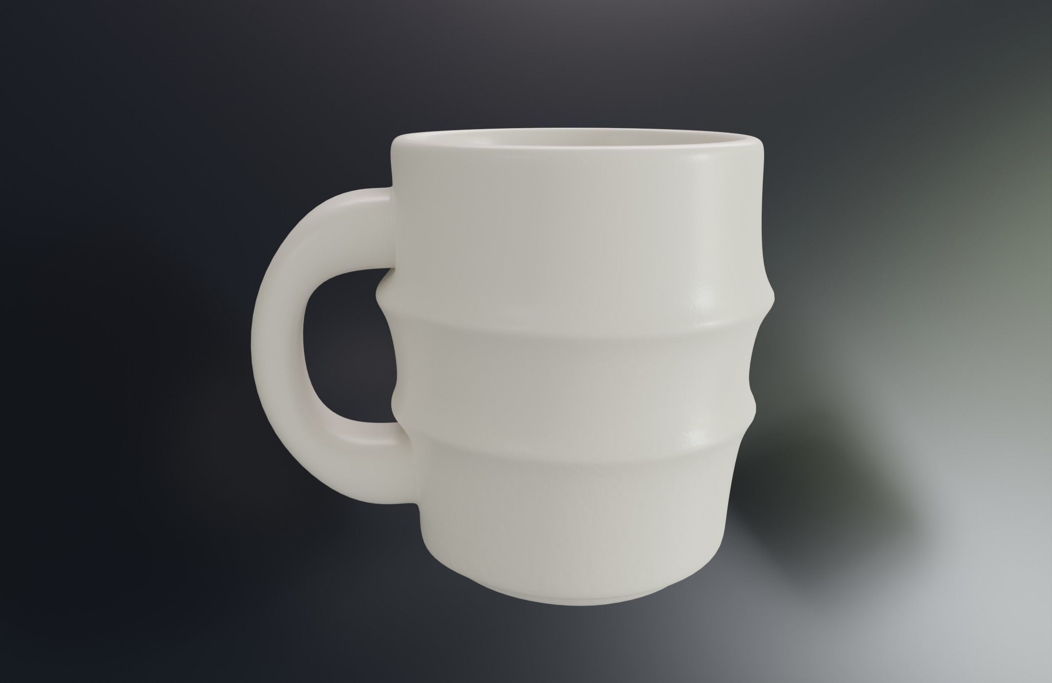 Cup - Pack of three cups Low-poly 3D model_3