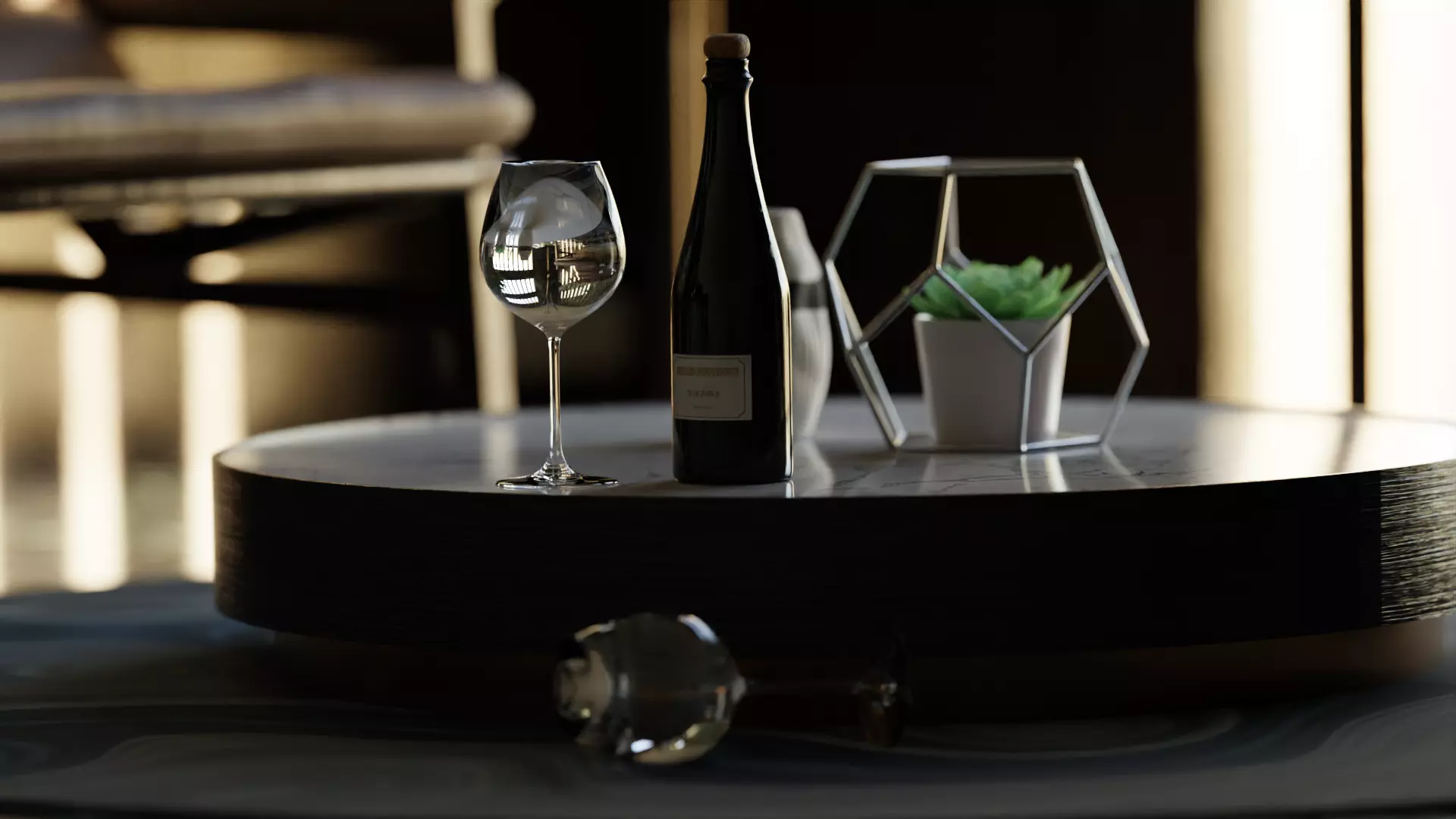 Champagne Bottle Free 3D model