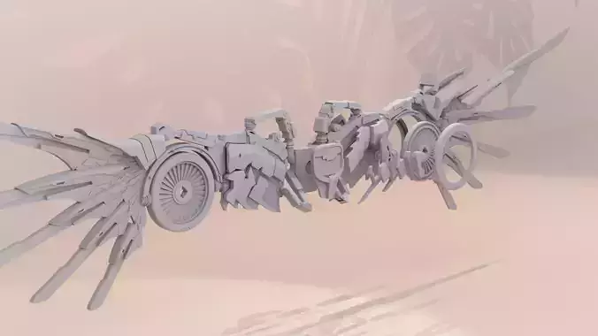 Vulture wings 3D print model