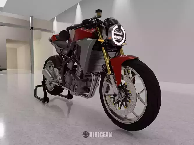Custom CB 250 RR Neo Sport Cafe Low-poly 3D model