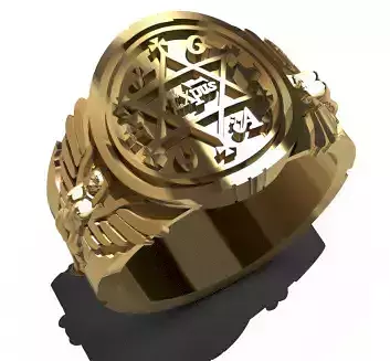 KING SOLOMON RING  Anillo rey salomon  C3D 3D print model
