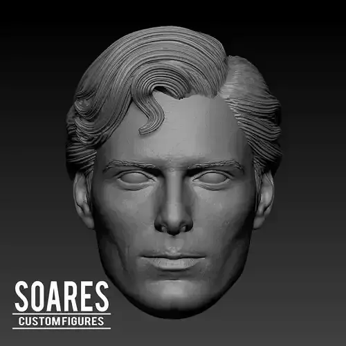 Superman - Christopher Reeve Head 3D print model