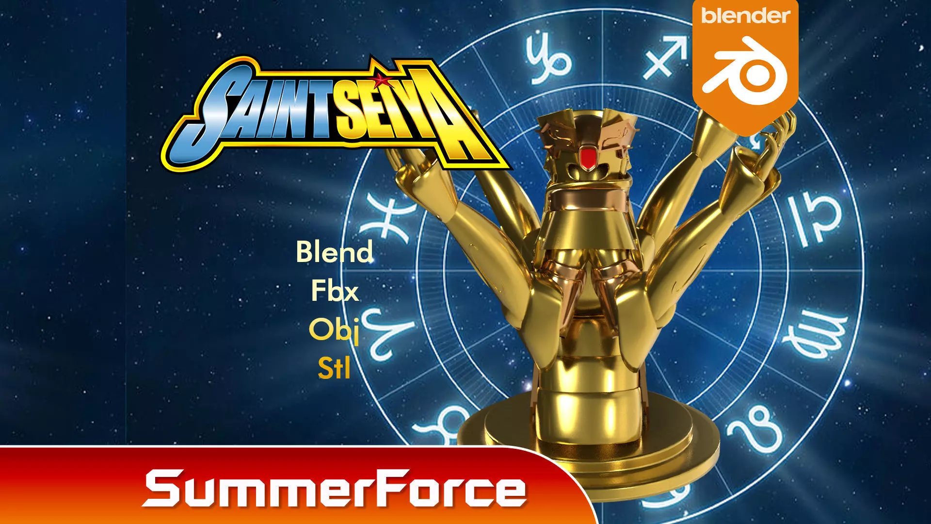 Gemini Cloth - Saint Seiya 3D model_0