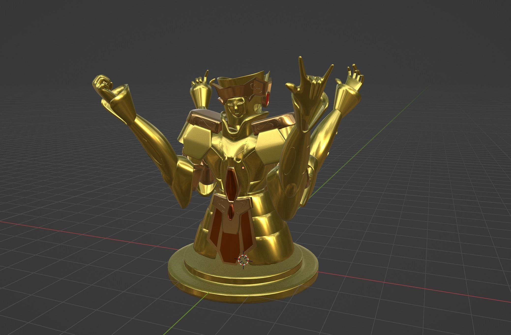 Gemini Cloth - Saint Seiya 3D model_3