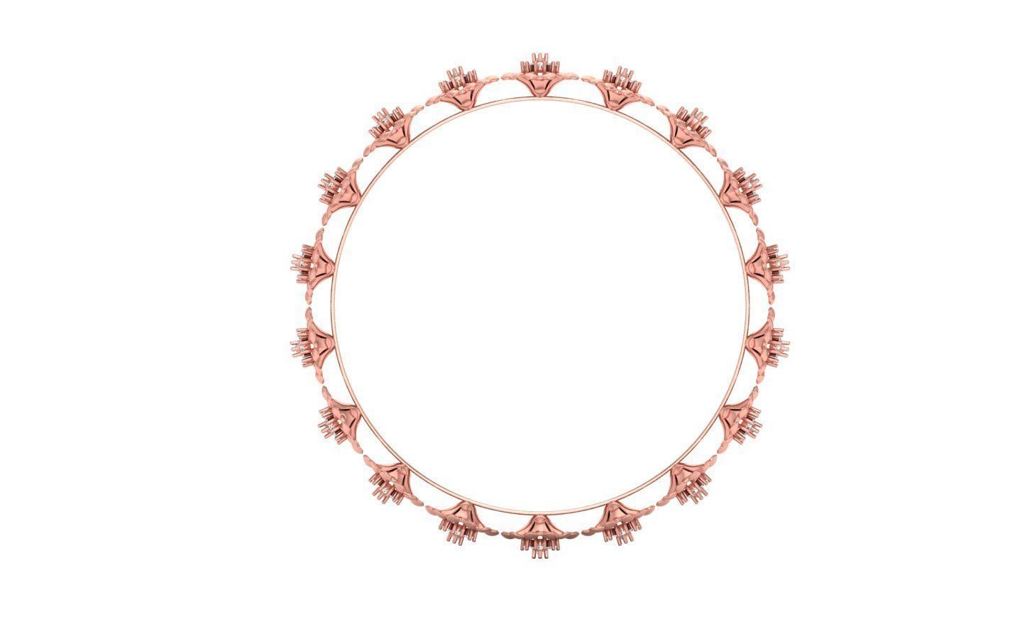 Bangle Bracelet 3dm STL OBJ FBX Renders details 3D print model_1