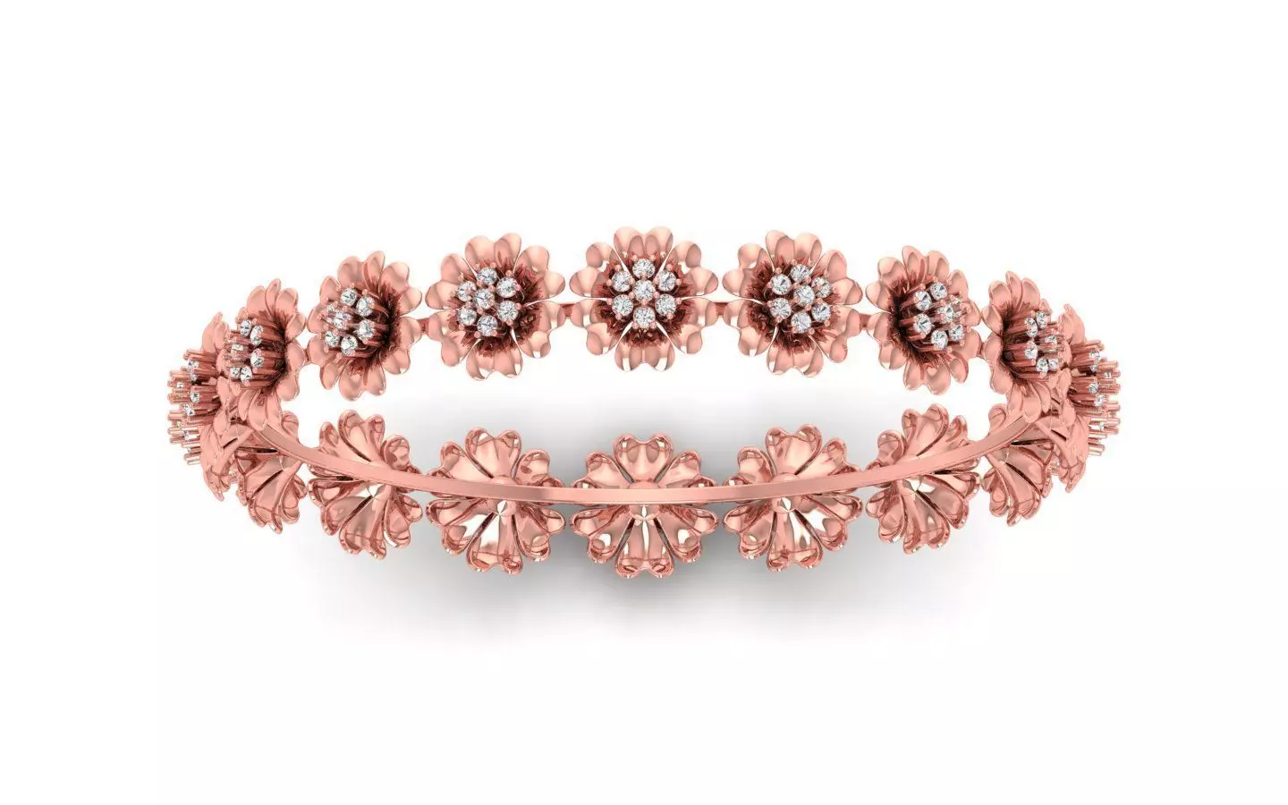 Bangle Bracelet 3dm STL OBJ FBX Renders details 3D print model_0