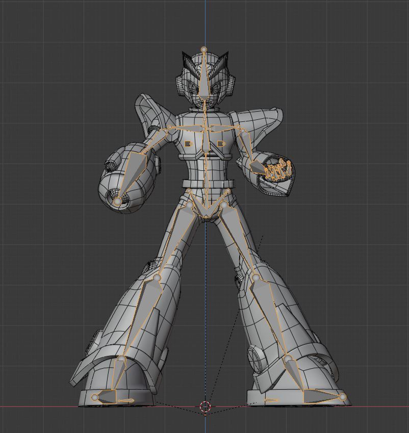 Megaman X First Armor - Mega Man X 3D model_7