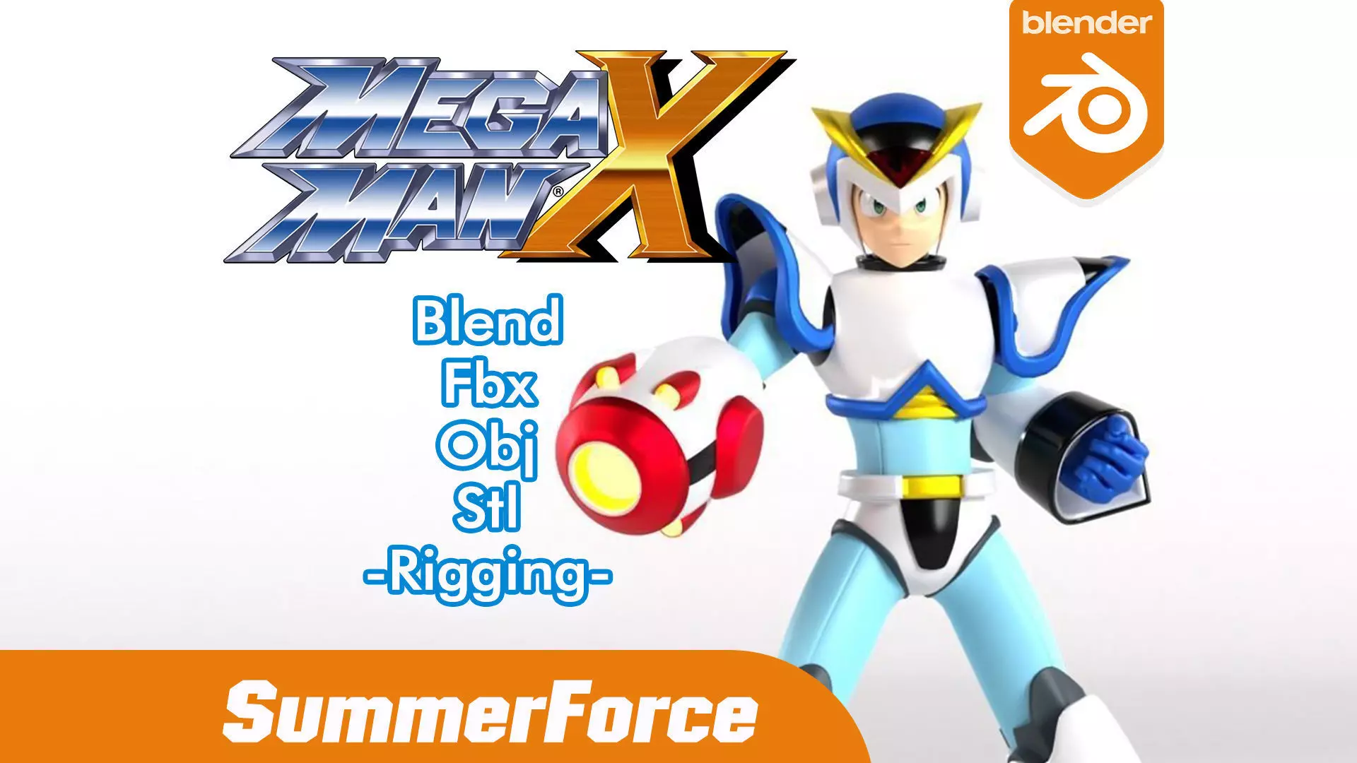 Megaman X First Armor - Mega Man X 3D model_0