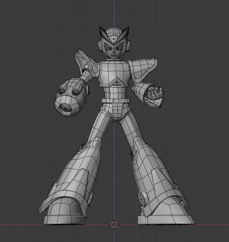Megaman X First Armor - Mega Man X 3D model_8