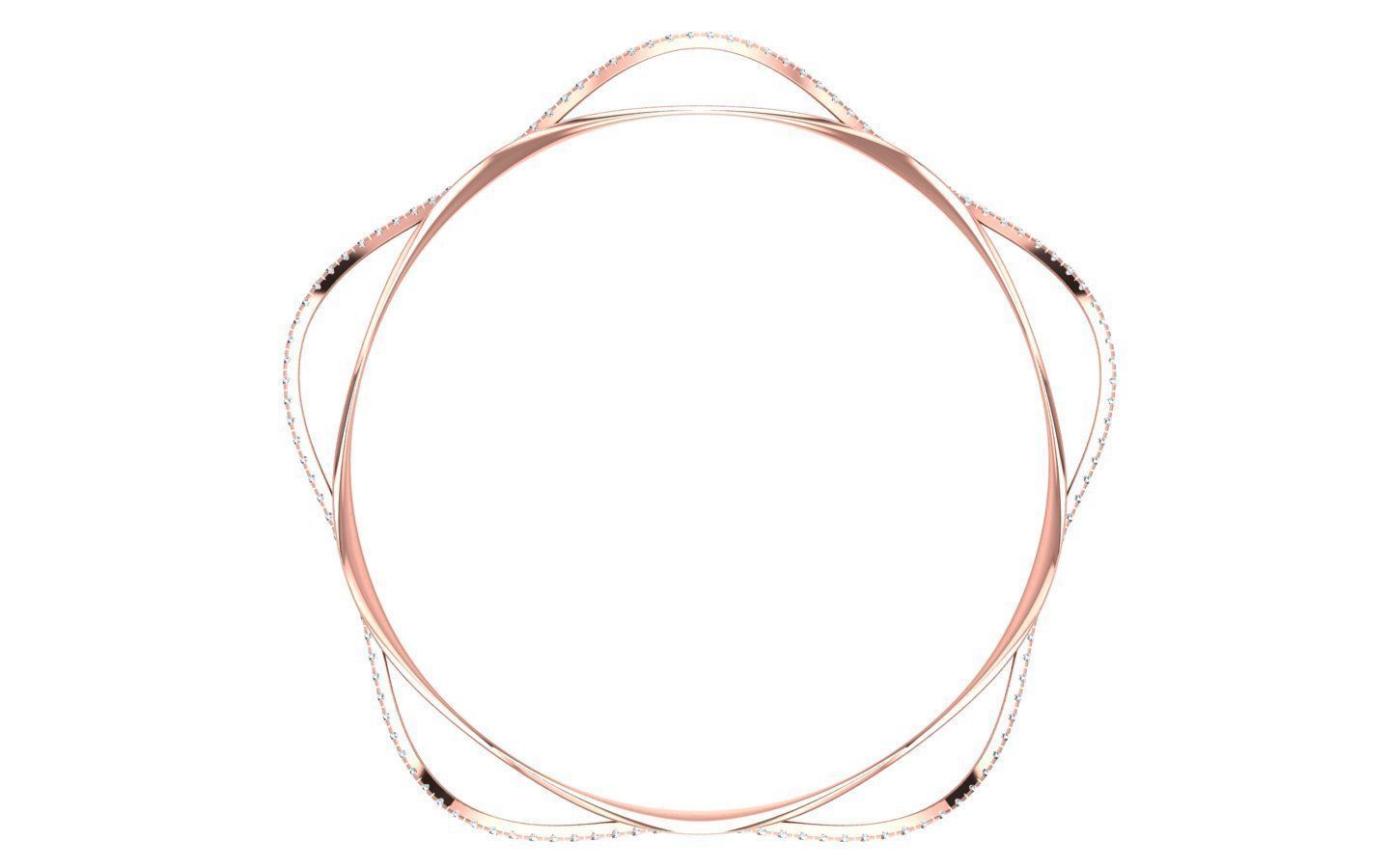 Bangle Bracelet 3dm STL OBJ FBX Renders details 3D print model_2