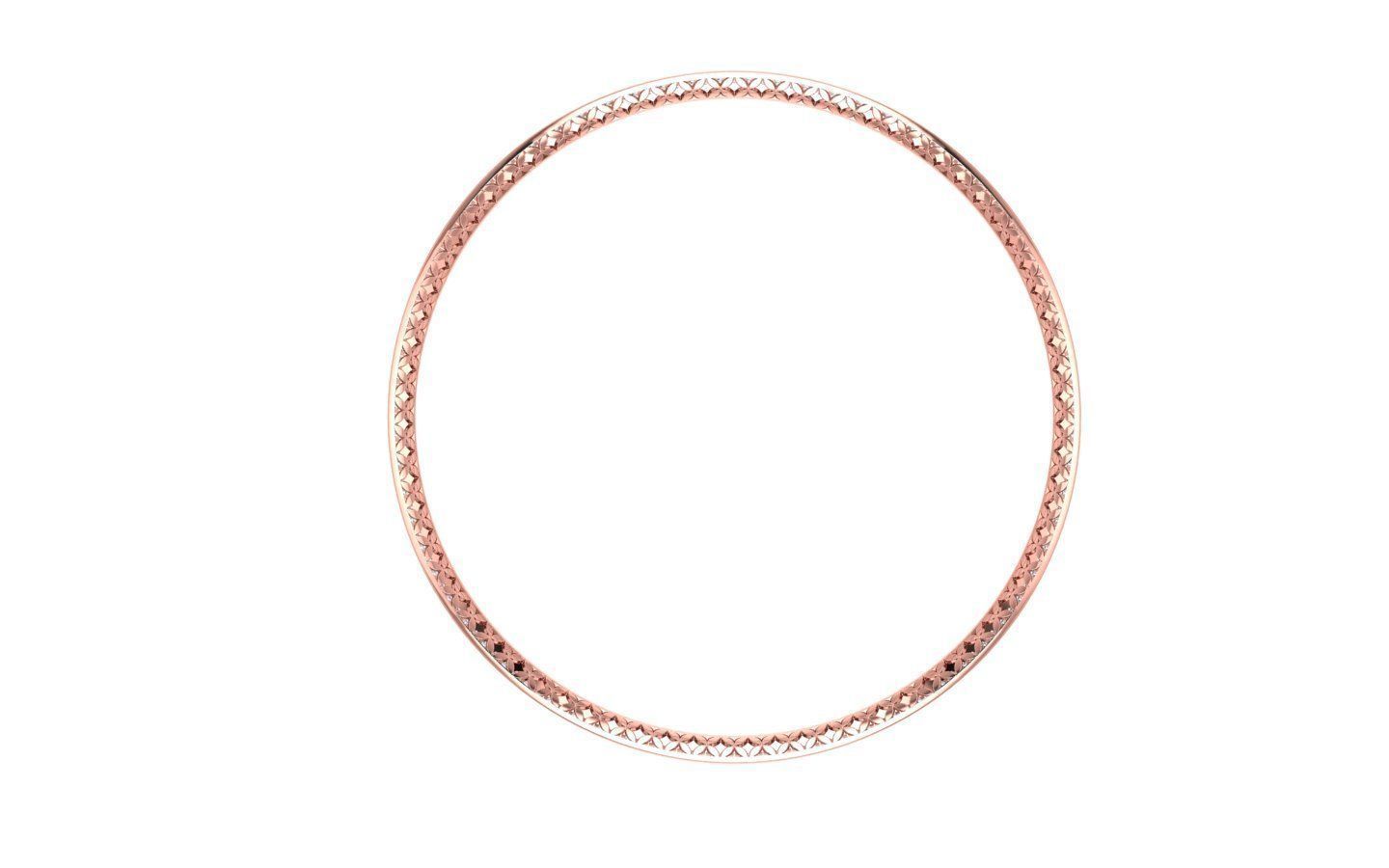 Bangle Bracelet 3dm STL OBJ FBX Renders details 3D print model_1