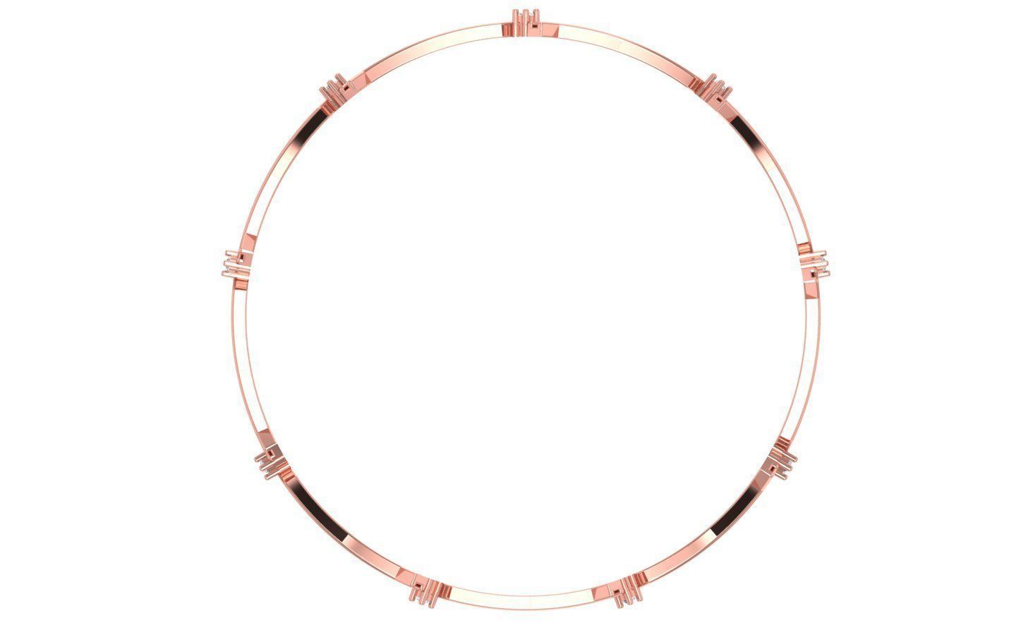 Bangle Bracelet 3dm STL OBJ FBX Renders details 3D print model_2