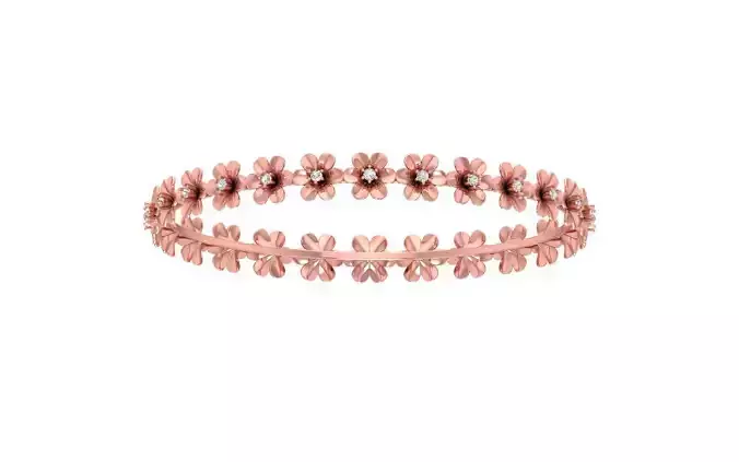 Bangle Bracelet 3dm STL OBJ FBX Renders details