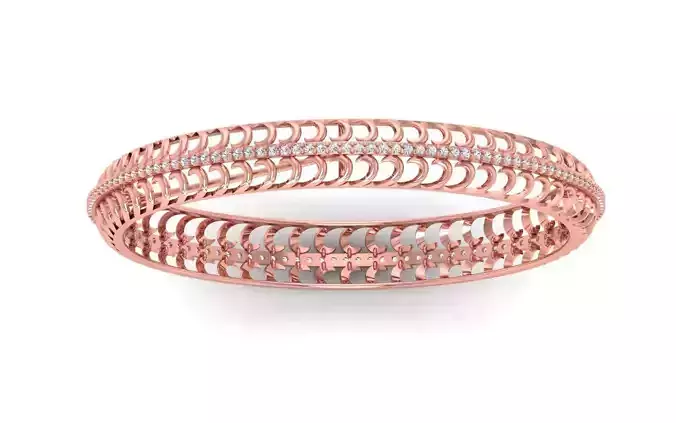 Bangle Bracelet 3dm STL OBJ FBX Renders details 3D print model