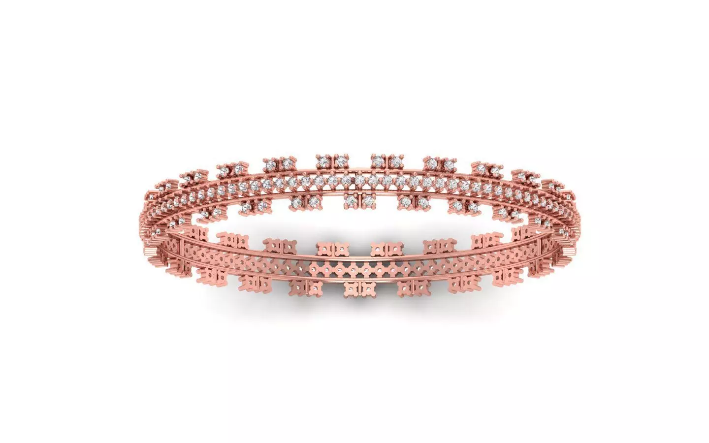 Bangle Bracelet 3dm STL OBJ FBX Renders details 3D print model_0