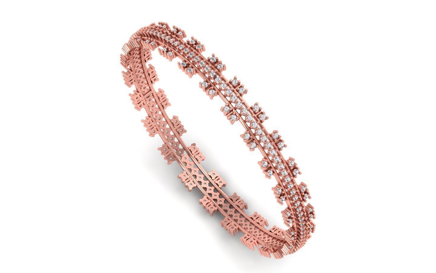 Bangle Bracelet 3dm STL OBJ FBX Renders details 3D print model_2