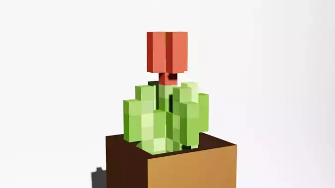 minecraft red tulip